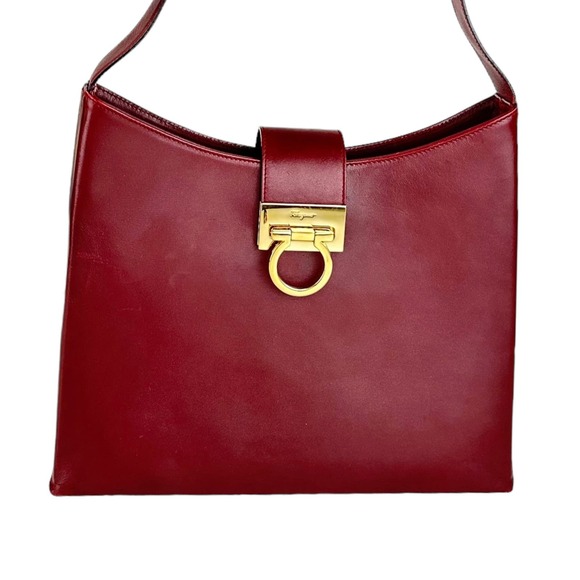 Ferragamo Vintage Leather Shoulder Bag - Picture 1 of 9
